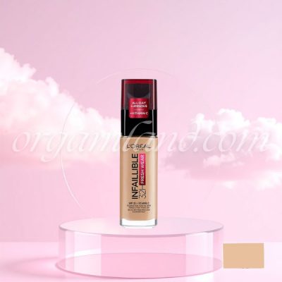 کرم پودر لورال (اورئال) اورجینال مدل 32h اینفلیبل LOreal Infallible شماره 125