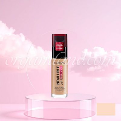 کرم پودر لورال (اورئال) اورجینال مدل 32h اینفلیبل LOreal Infallible شماره 145