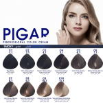رنگ مو پیگار PIGAR بدون سولفات و کم آمونیاک سری خاکستری