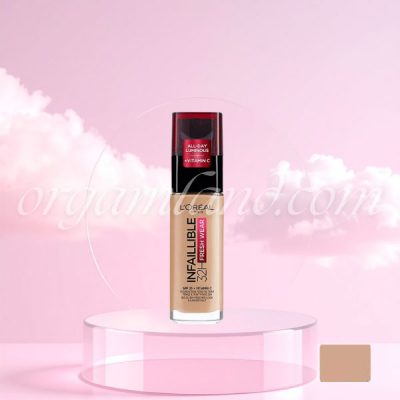 کرم پودر لورال (اورئال) اورجینال مدل 32h اینفلیبل LOreal Infallible شماره 220
