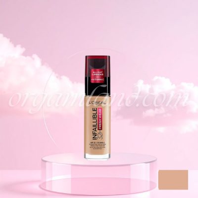 کرم پودر لورال (اورئال) اورجینال مدل 32h اینفلیبل LOreal Infallible شماره 235
