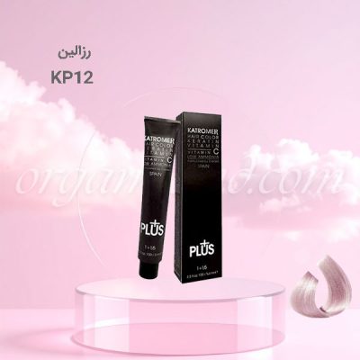 رنگ موی کاترومر KATROMER رزالین kp12 سری حرفه ای