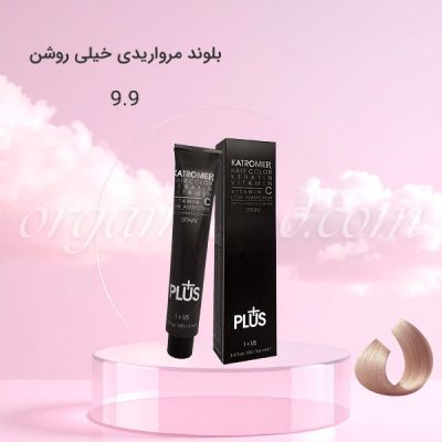 رنگ موی کاترومر KATROMER بلوند مرواریدی خیلی روشن 9.9 سری مرواریدی