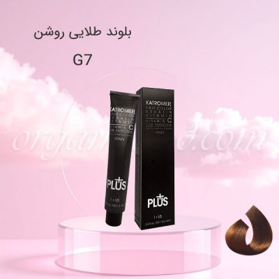 رنگ موی کاترومر KATROMER بلوند طلایی روشن G7 سری طلایی