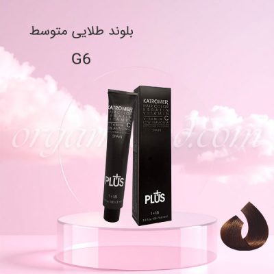 رنگ موی کاترومر KATROMER بلوند طلایی متوسط G6 سری طلایی