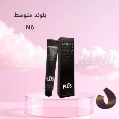 رنگ موی کاترومر KATROMER بلوند متوسط N6 سری طبیعی