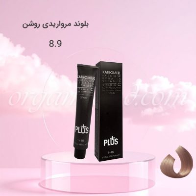 رنگ موی کاترومر KATROMER بلوند مرواریدی روشن 8.9 سری مرواریدی
