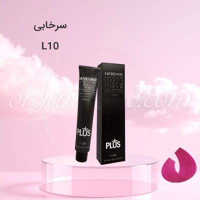 رنگ موی کاترومر KATROMER سرخابی L10 سری لوکس