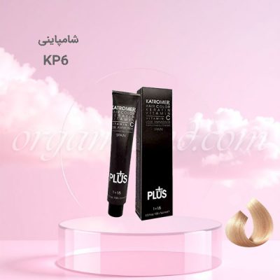 رنگ موی کاترومر KATROMER شامپاینی kp6 سری حرفه ای