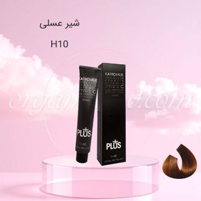 رنگ موی کاترومر KATROMER شیر عسلی H10 سری عسلی
