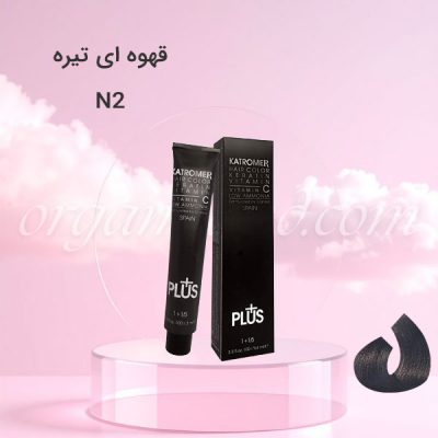 رنگ موی کاترومر قهوه ای تیره N2 سری طبیعی